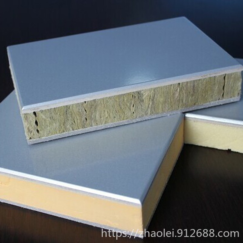 岩棉保温装饰一体板 聚氨酯岩棉复合板 豪亚钢网砂浆纸岩棉板