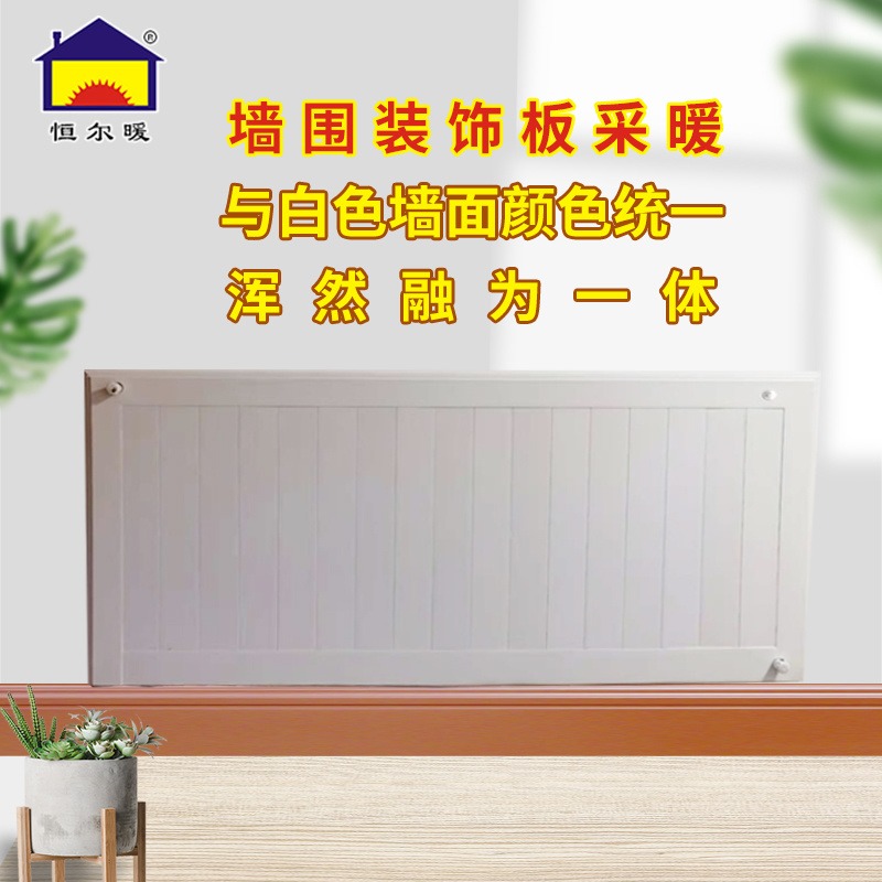 恒尔暖墙围装饰板采暖供暖装饰保护墙面三合一专利新型暖气片（2.6m白色）