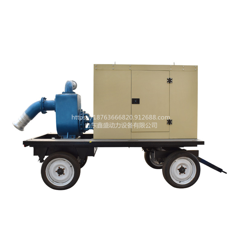 移动式排涝泵车防雨移动式水泵机组流量100m³/h 扬程15米