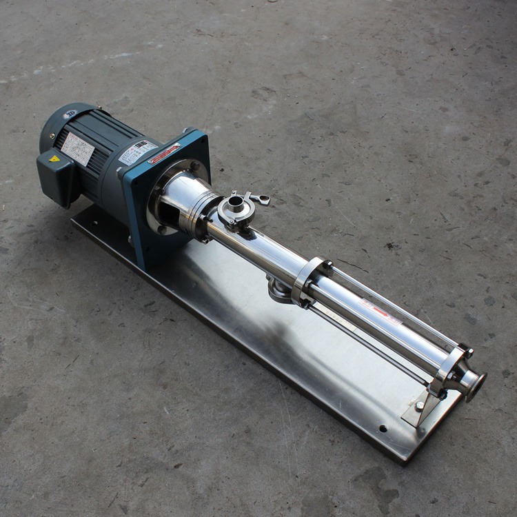小型螺杆泵 上海诺尼不锈钢微型计量泵 RV3.2树脂面浆加药螺杆泵图片