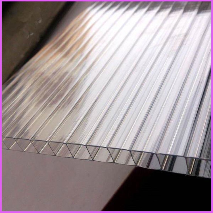12毫米中空阳光板 广东省双层空心阳光板 透明采光棚PC阳光板厂家定做