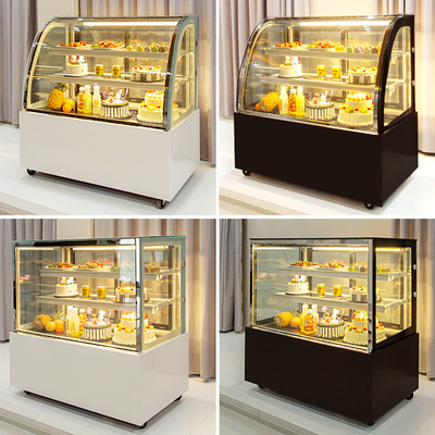 爱雪甜品柜 济南立式蛋糕柜 1.5米甜品柜价格 面包展示柜图片