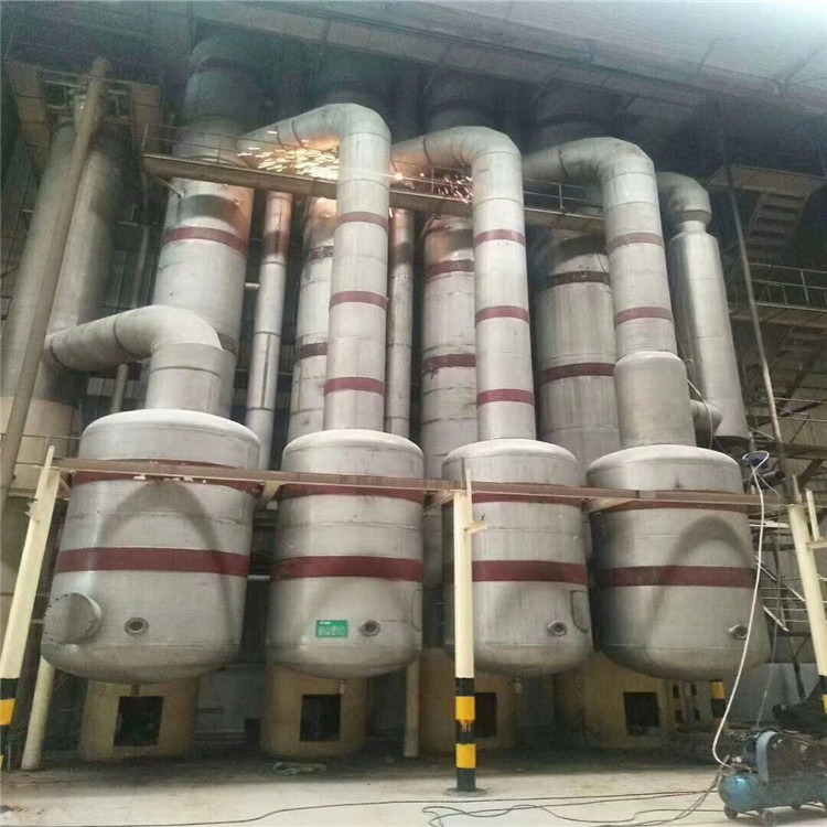 供应二手5-50吨双效蒸发器 二手钛盘管蒸发器 二手强制循环蒸发器 二手废水蒸发器图片