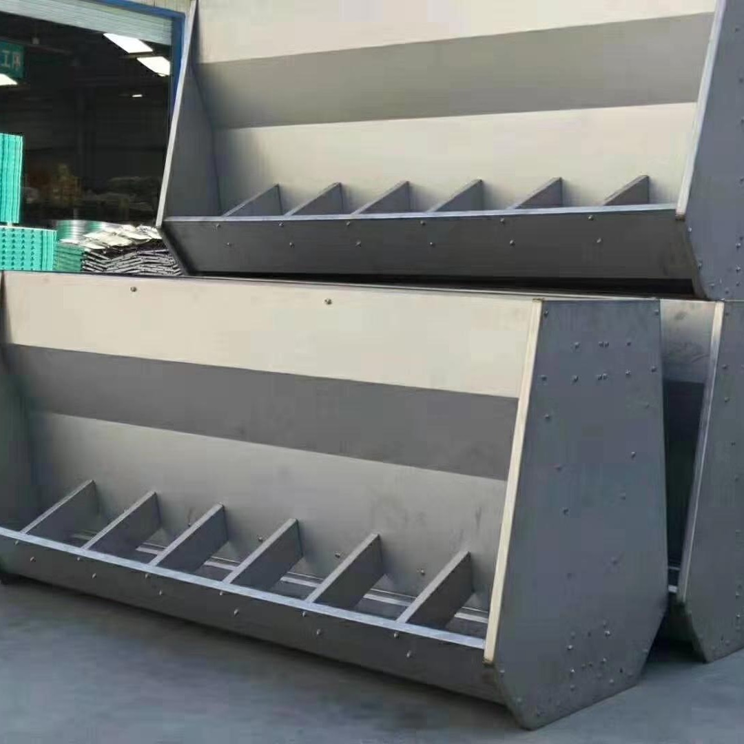 星恒机械定做不锈钢料槽单面料槽不锈钢双面料槽保育槽育肥料槽自动下料机