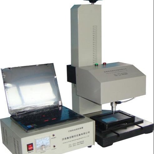 LYQD -T1508鲁岳牌台式触屏一体机 流水线定制型台式打标机 适配各种生产线的触屏打码机图片