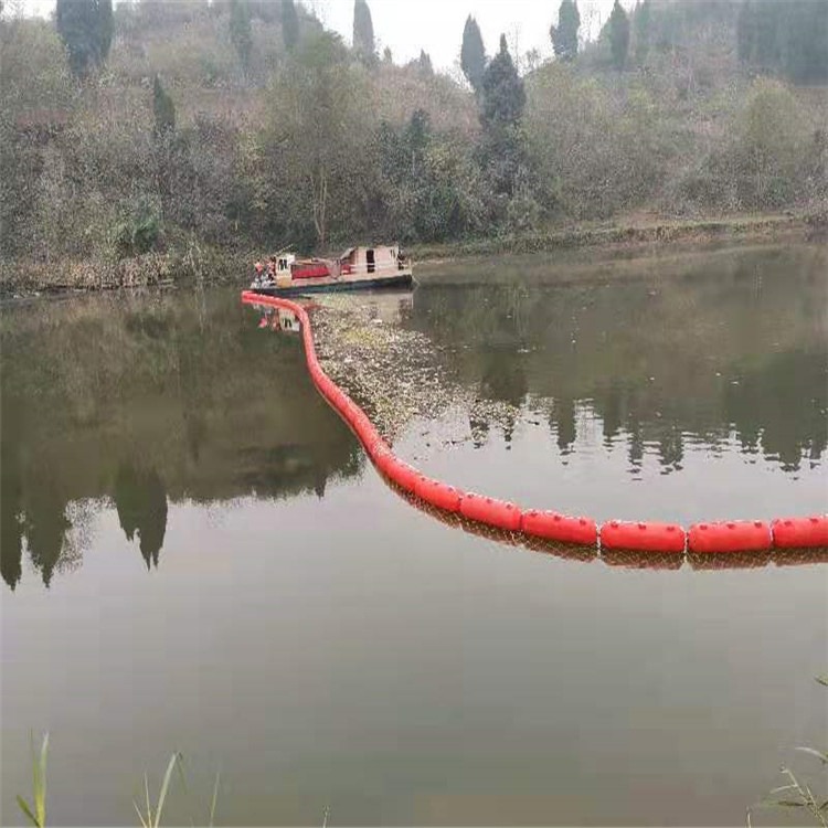 桂林江面施工航道封航警示浮排橙色醒目塑料浮筒