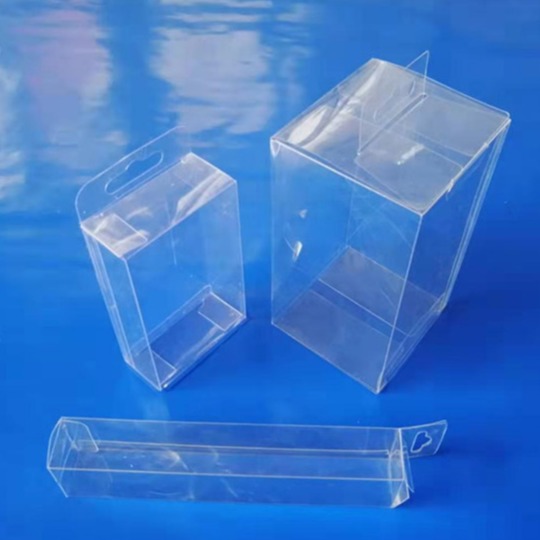 可印logo各种尺寸pet透明包装盒pvc塑料胶盒文具礼品折盒供应烟台