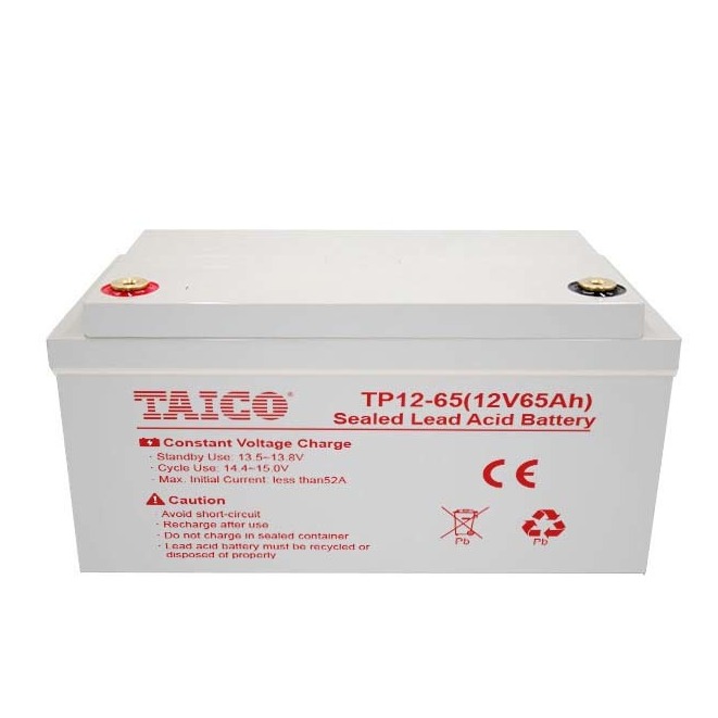 现货TAICO蓄电池TP12-65泰科源电池12V65AH 直流屏UPS不间断电源 应急电源 参数