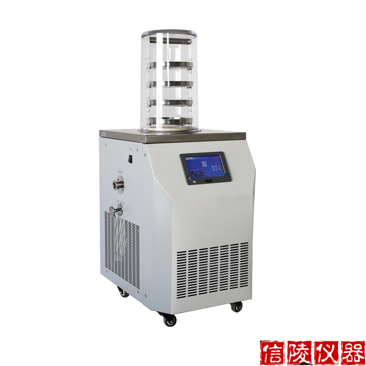 电除霜真空冷冻干燥机 LGJ-12A普通型实验冷冻干燥机 小型科研立式冻干机示例图1