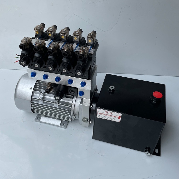 SKBTFLUID液压动力单元220V2.2KW-10L-6组电磁阀-6液压锁