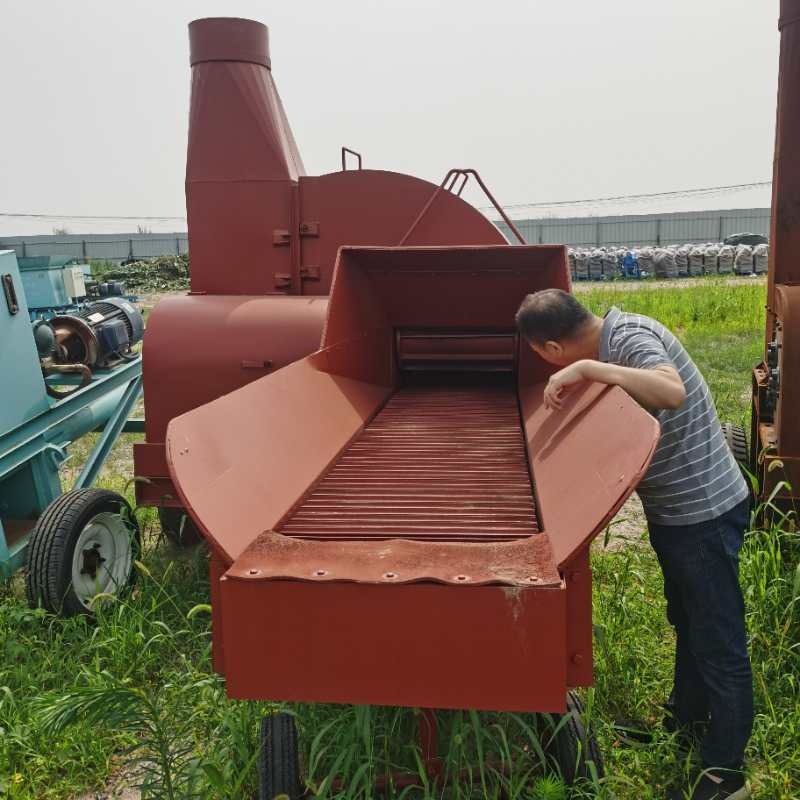 铡草机价格  科普生产20吨铡草揉丝一体机 双箱设计 产量高