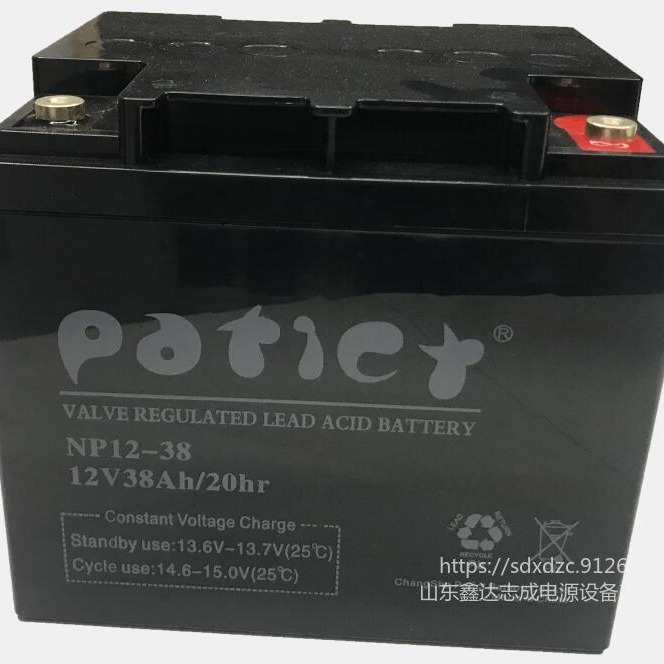 正品 Pafict蓄电池NP12-38派菲克电池12V38AH免维护铅酸电池 消防 UPS电源