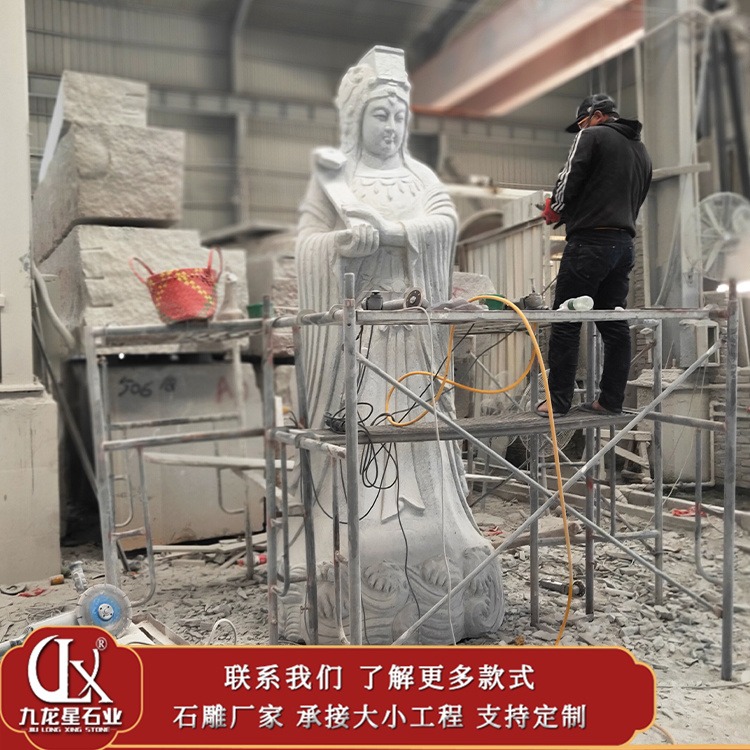 湄洲湾妈祖石雕像 大型妈祖石雕 海上女神妈祖雕像 九龙星