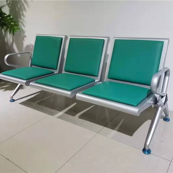 超市休息椅聚氨酯机场椅铝合金等候椅铝合金排椅PU排椅医院候诊椅