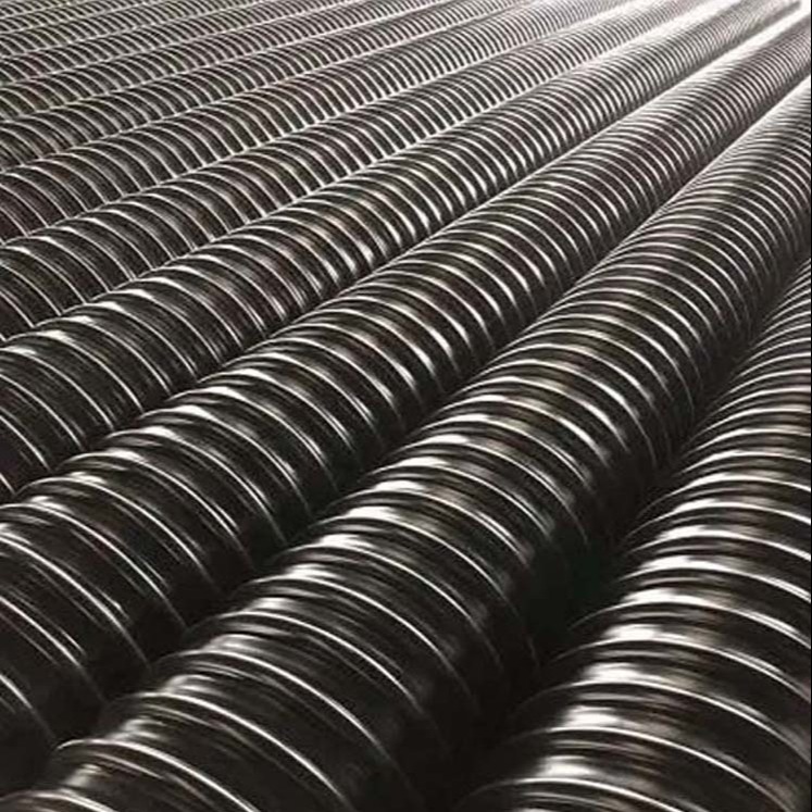 四川巴中 排水排污钢带管道 HDPE钢带增强聚乙烯螺旋波纹管