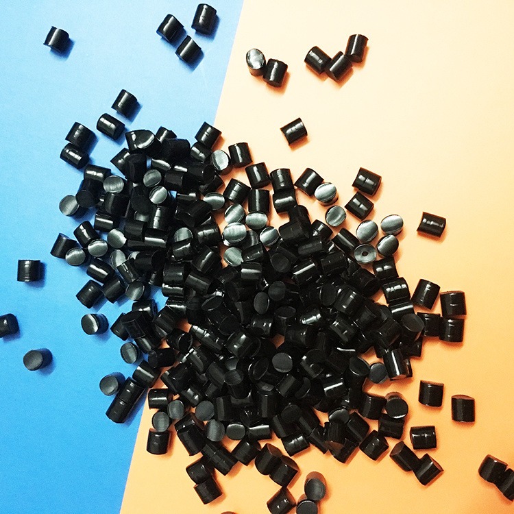 TPE黑色再生颗粒 改性抽粒料75度A 5-110度弹性体