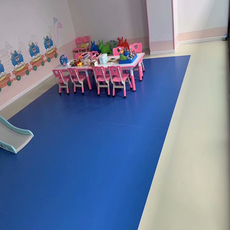 幼儿园地胶易清洁  幼儿园塑胶地面图案  pvc地板胶规格