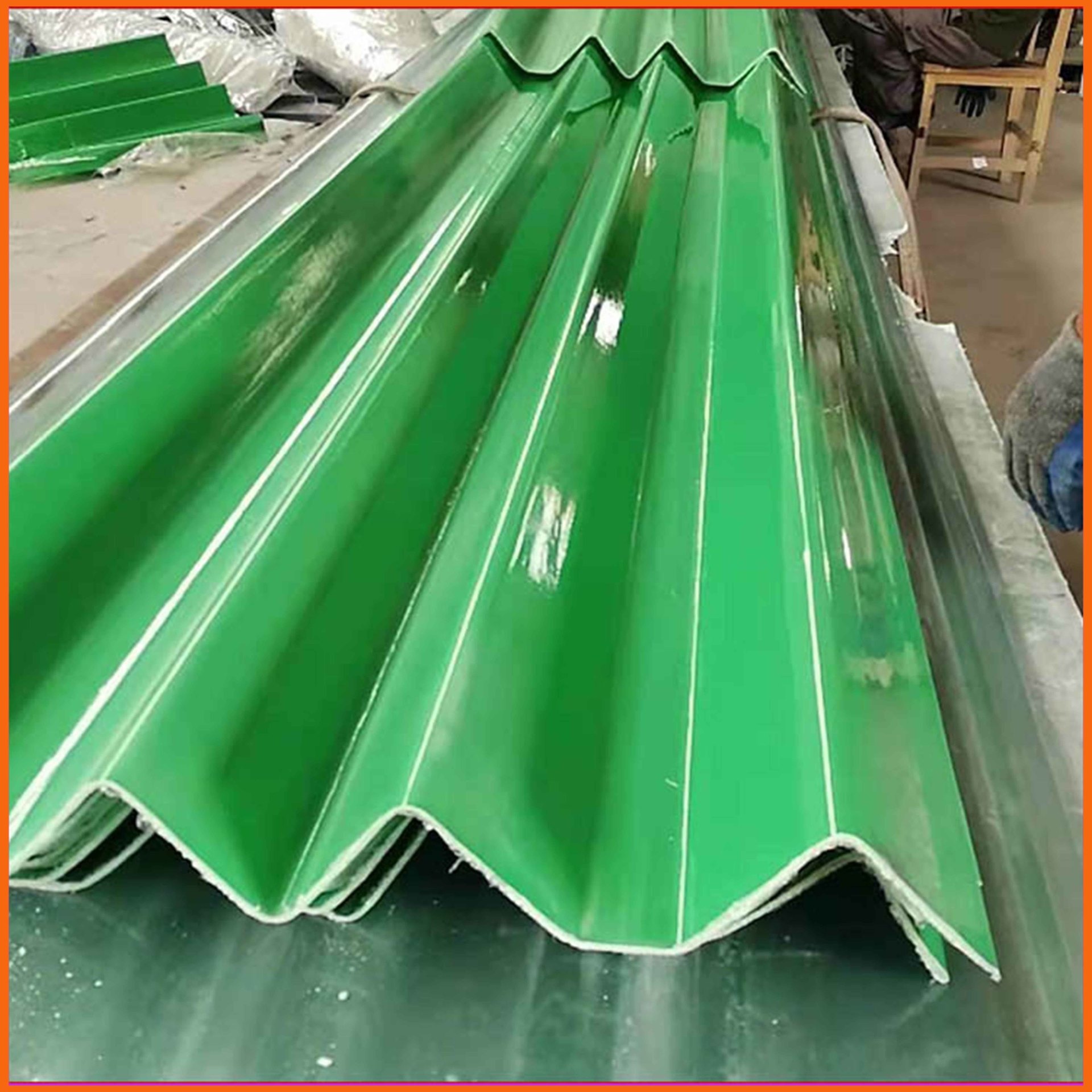衡阳不透光frp防腐瓦 绿色防腐采光带 玻璃钢采光平板生产厂家