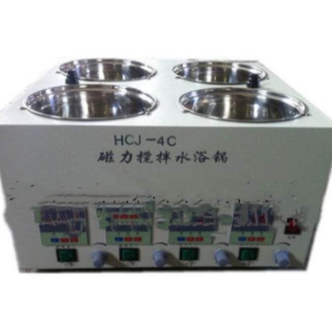 数显恒温水浴锅/单独控温搅拌水浴锅4孔中西器材型号:VU711-HCJ-4C库号：M26975图片