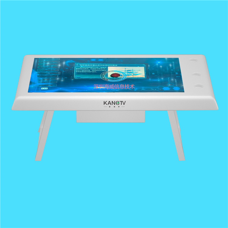 物体识别感应桌 常规U款互动触摸游戏桌 海威 智能餐桌触摸桌 各种规格图片
