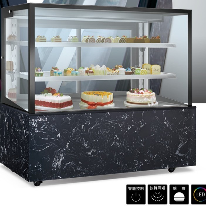 美厨商用蛋糕柜 MK-15-S-D美款直角蛋糕柜 1.5米蛋糕冷藏展示柜 烘焙店蛋糕保鲜柜