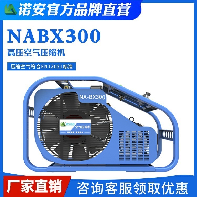 NABX300 诺安 潜水呼吸器高压气泵压缩机 高压空气压缩充泵生产厂家