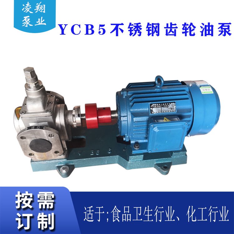 YCB5不锈钢圆弧齿轮泵 化工泵 食品卫生泵