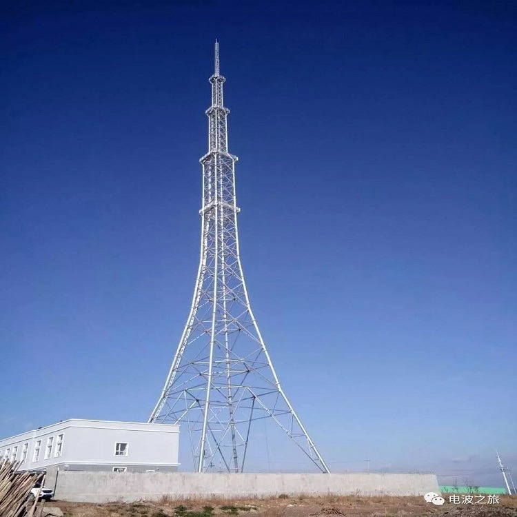 靓丽新颖广播电视塔 泰翔打造广播电视发射塔 楼上电视信号发射塔需求定制   实力工厂图片