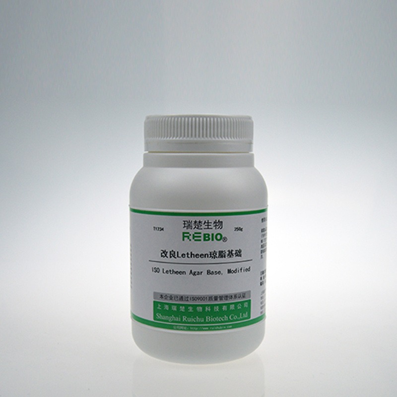 瑞楚生物 	改良Letheen琼脂基础 ISO 用于化妆品卫生微生物检测	250g/瓶T1234包邮
