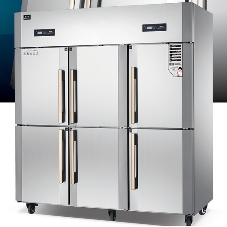 冰立方商用冷柜 AF6六门风冷冷冻柜 欧款风冷立式柜 六门厨房冷冻冰箱
