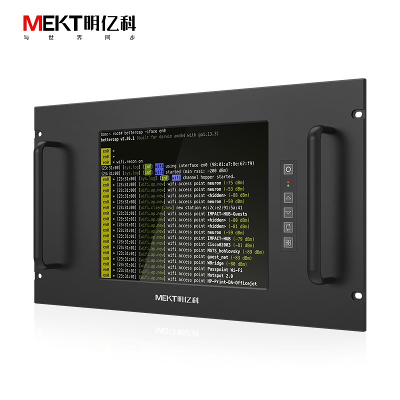 机架式工业显示器M121VX户外触摸屏显示器-MEKT明亿科
