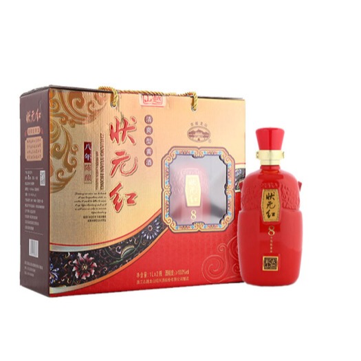 单瓶古越龙山黄酒价格  整箱八年状元红批发  上海销售图片