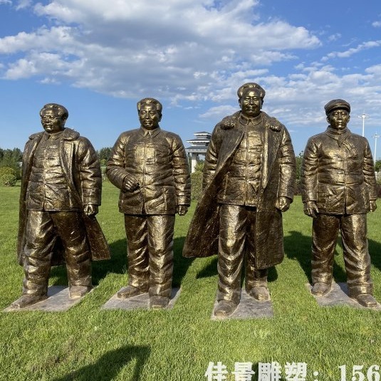 铸铜景观胜利会师雕塑 广场大型景观 红军铜雕
