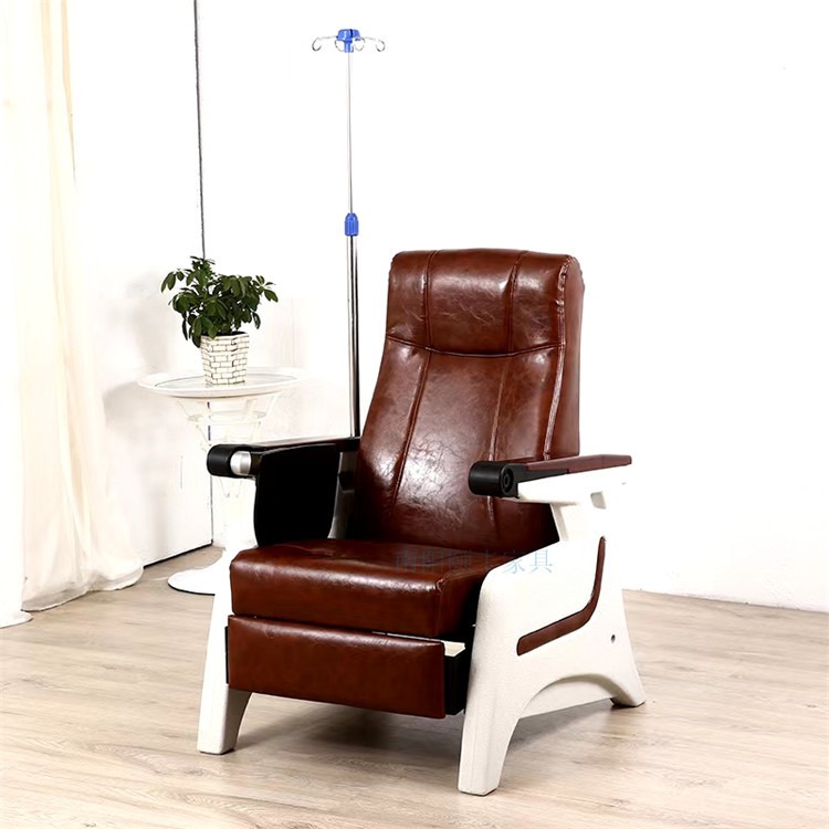 河南豪华单人输液椅吊针椅 皮质可调式输液椅 医院门诊点滴输液椅