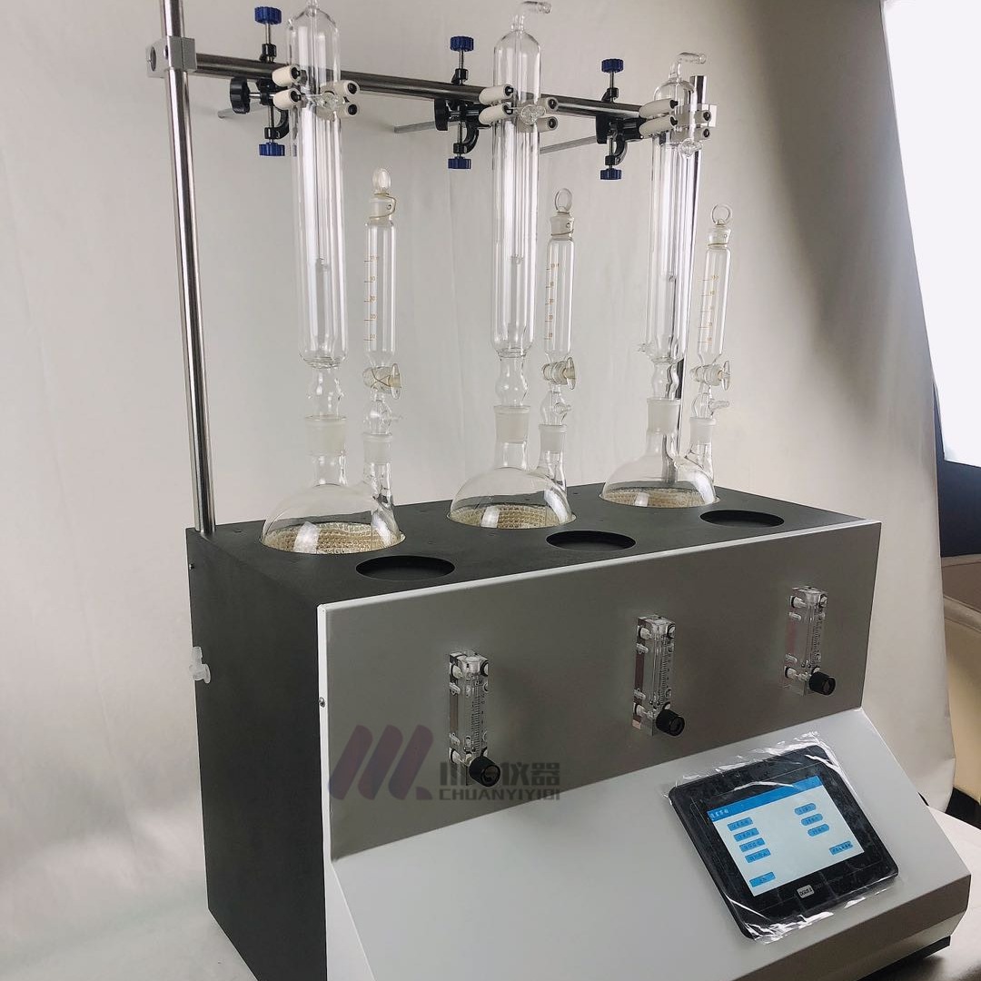 液晶屏触摸二氧化硫蒸馏仪CYSO2-6Y中药材实验室蒸馏装置