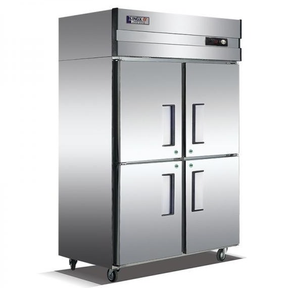 星星四门冷冻柜D1.0W4 格林斯达四门冷冻冰箱 商用四门直冷冰箱 四门不锈钢冷冻柜 格林斯达W系列厨房冷柜