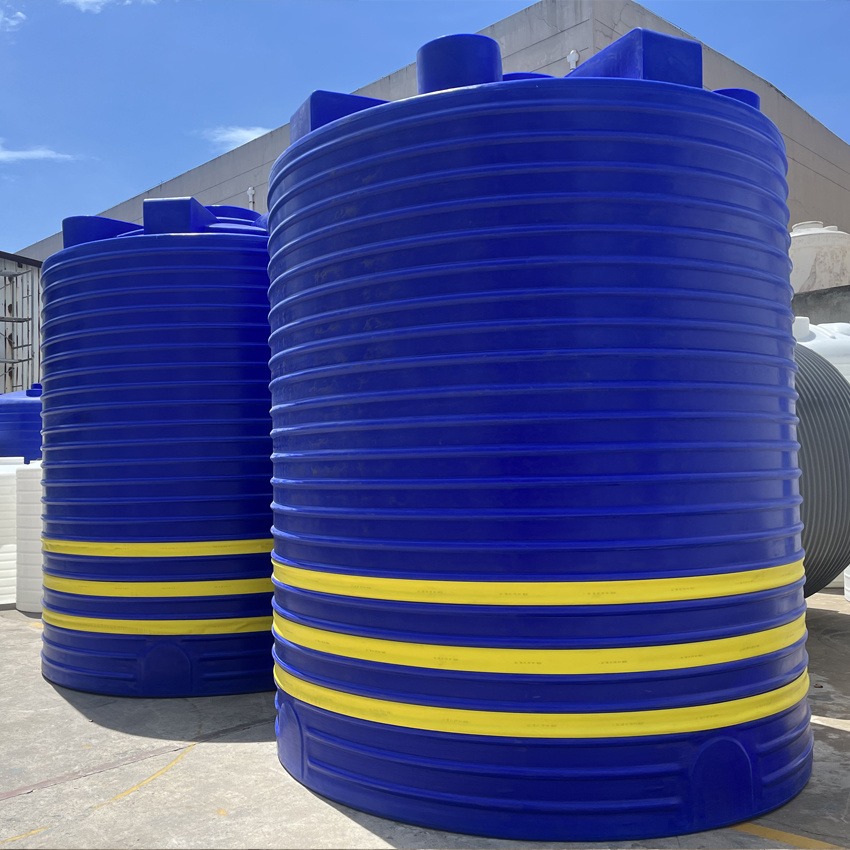 供应20吨废水储罐抗酸耐碱 20方pe立式水塔 水处理工程配套