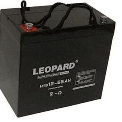 LEOPARD美洲豹HTS12-55 免维护蓄电池12V55AH直流屏UPS电源EPS