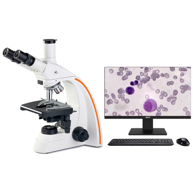 星明光学L2800国产高倍CCD电脑拍照光学三目数码生物显微镜微生物病理切片教学