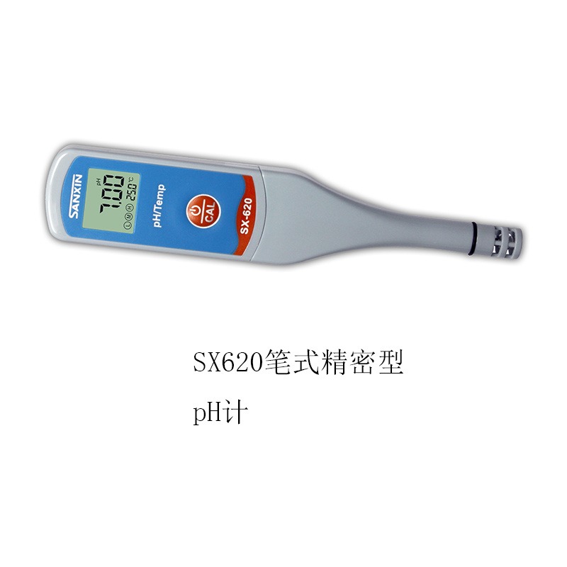 SX620笔式精密型pH计常规水溶液pH测试仪，应用于各种水质分析场合，如水培、水产养殖、游泳池和温泉、水处理PH值