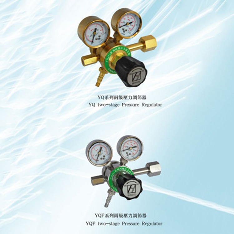 YQF-1不锈钢压力调节器 电压表 标准气体减压阀Honyeo图片
