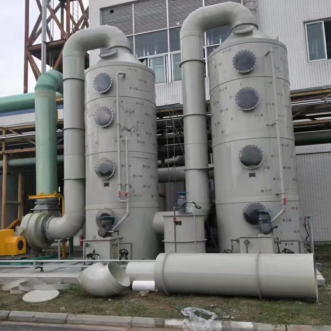 喷淋塔 二级酸雾净化器 化工厂废气处理设备 工业降温除臭塔 益松环保