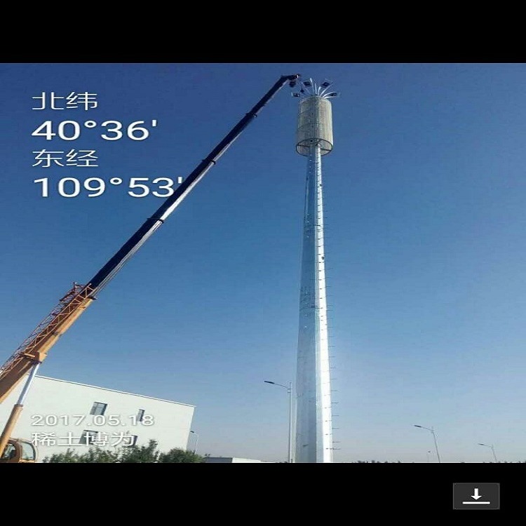 销售制作21.5米升降式广场投光灯塔 货场用照明灯塔   升降式焦化厂投光灯塔 泰翔设计  质保30年