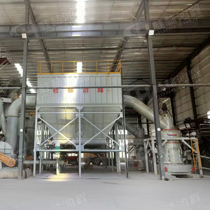 鸿程石头磨粉生产线设备高压悬辊磨型号方案定制