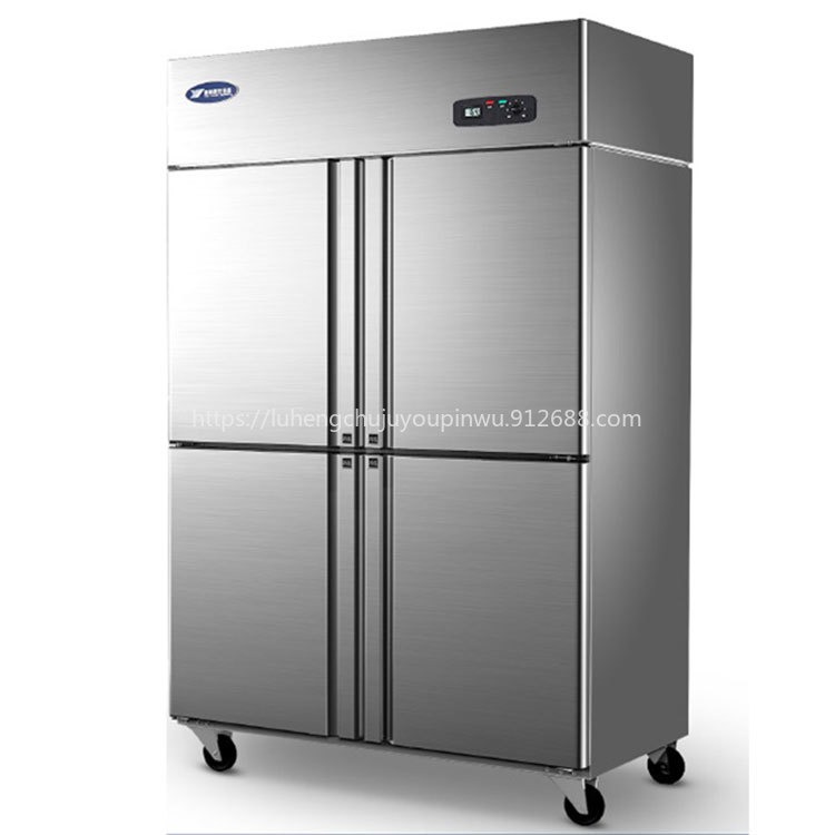 银都四门冰箱BBL0541 银都标准款四门单温冰箱 商用不锈钢铜管冰箱 厨房冷柜