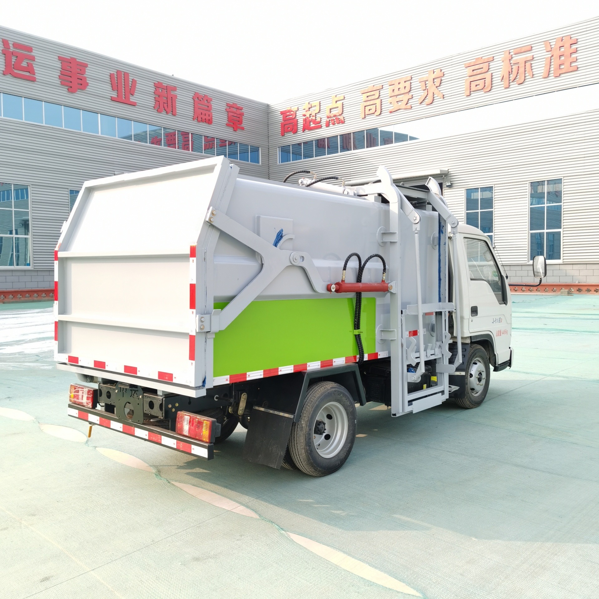 挂桶式垃圾车 自装卸式收集清运车 福田蓝牌垃圾车 3立方 永固威生产厂家