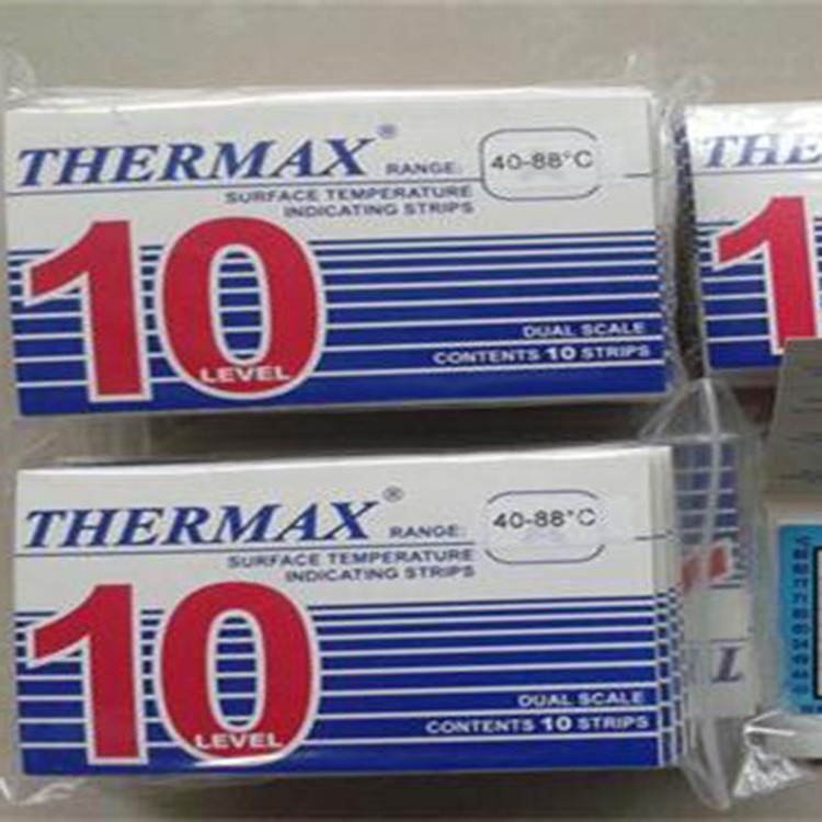 40-88度温度热敏试纸 英国THERMAX测温纸 10格A温度贴纸铁路定制
