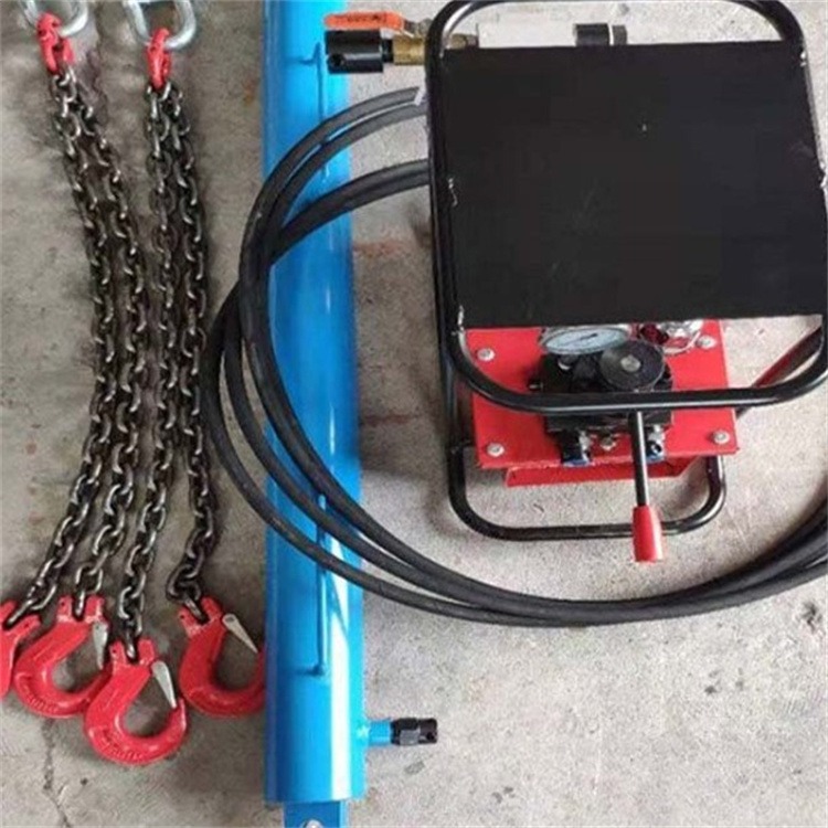 启通  刮板机油压紧链器 10T手动液压紧链装置 运输机圆环链 使用方便