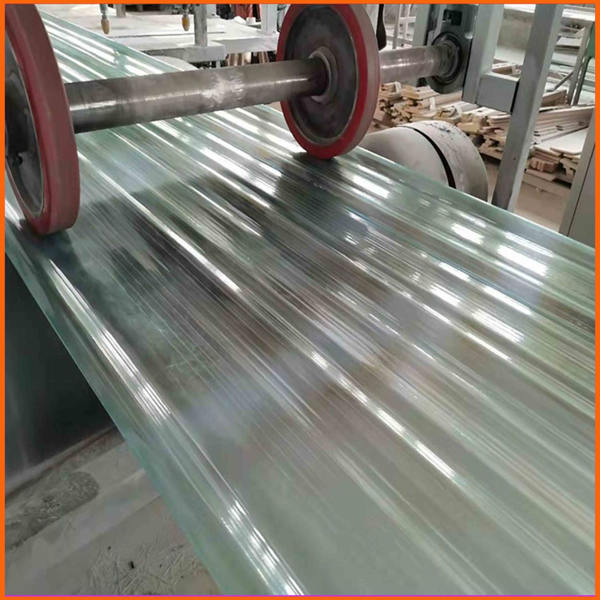 压型玻璃钢采光板 台州树脂透明采光带 4.0mm厚FRP采光瓦厂家定制