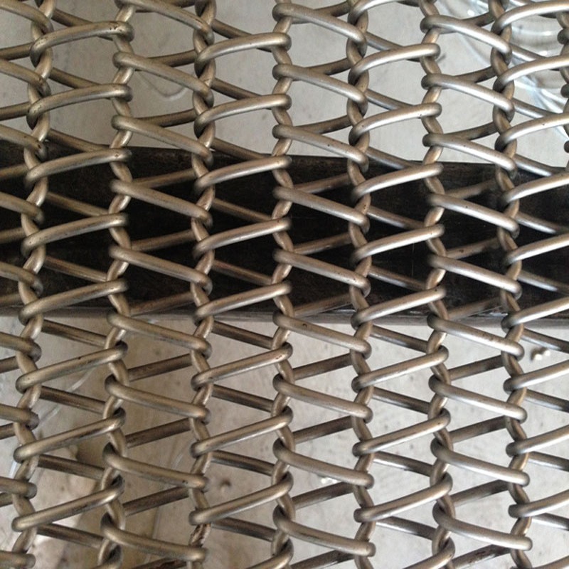 威诺不锈钢网带厂家陶瓷微晶玻璃烤花炉高温不锈钢输送网带生产效率高
